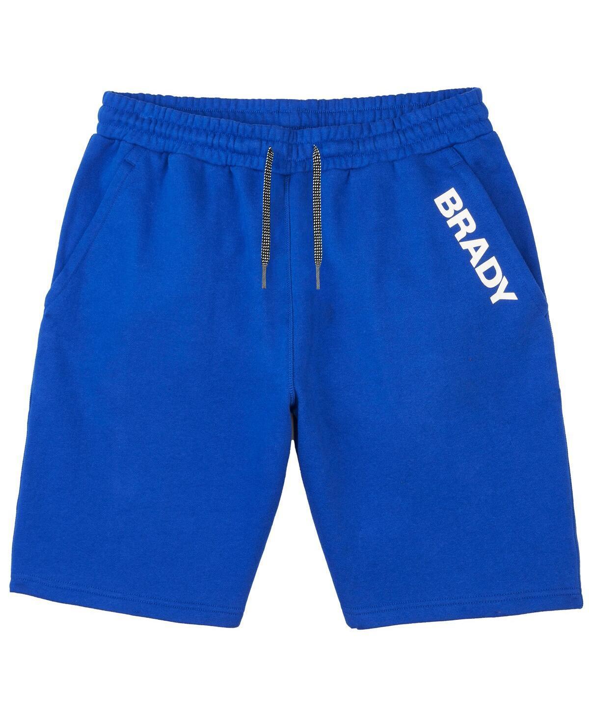 Mens Brady Brady Blue Wordmark Fleece Shorts Product Image