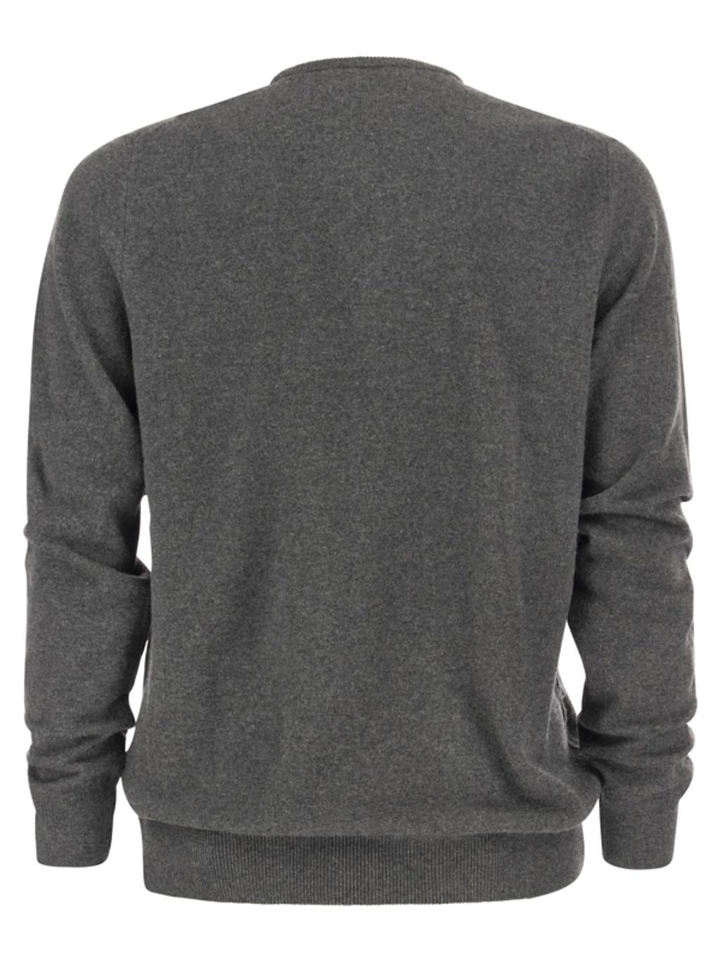 Heathered Long Sleeve T-shirt In Black Marl Heather Product Image