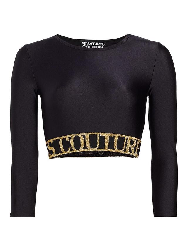 Womens Logo Band Crop Top Product Image