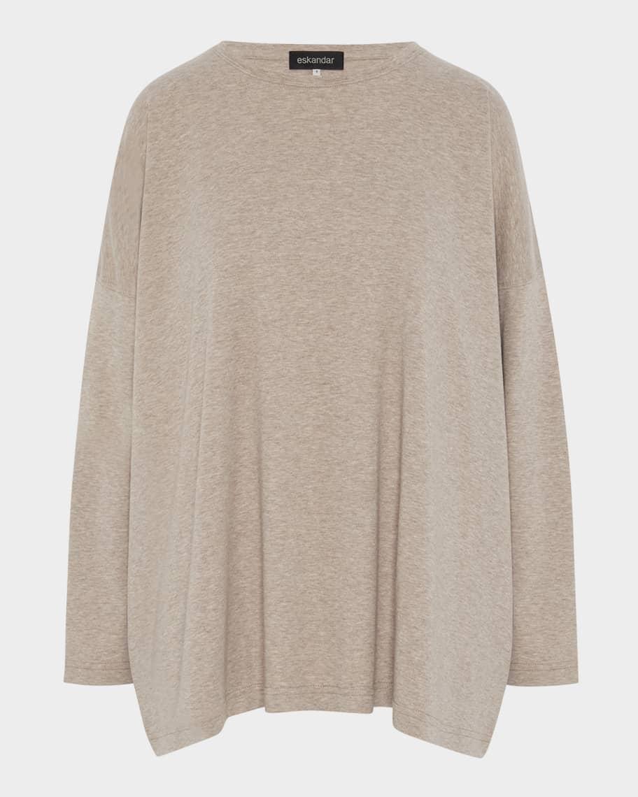 Long-Sleeve Round-Neck T-Shirt  (Mid Plus Length) Product Image