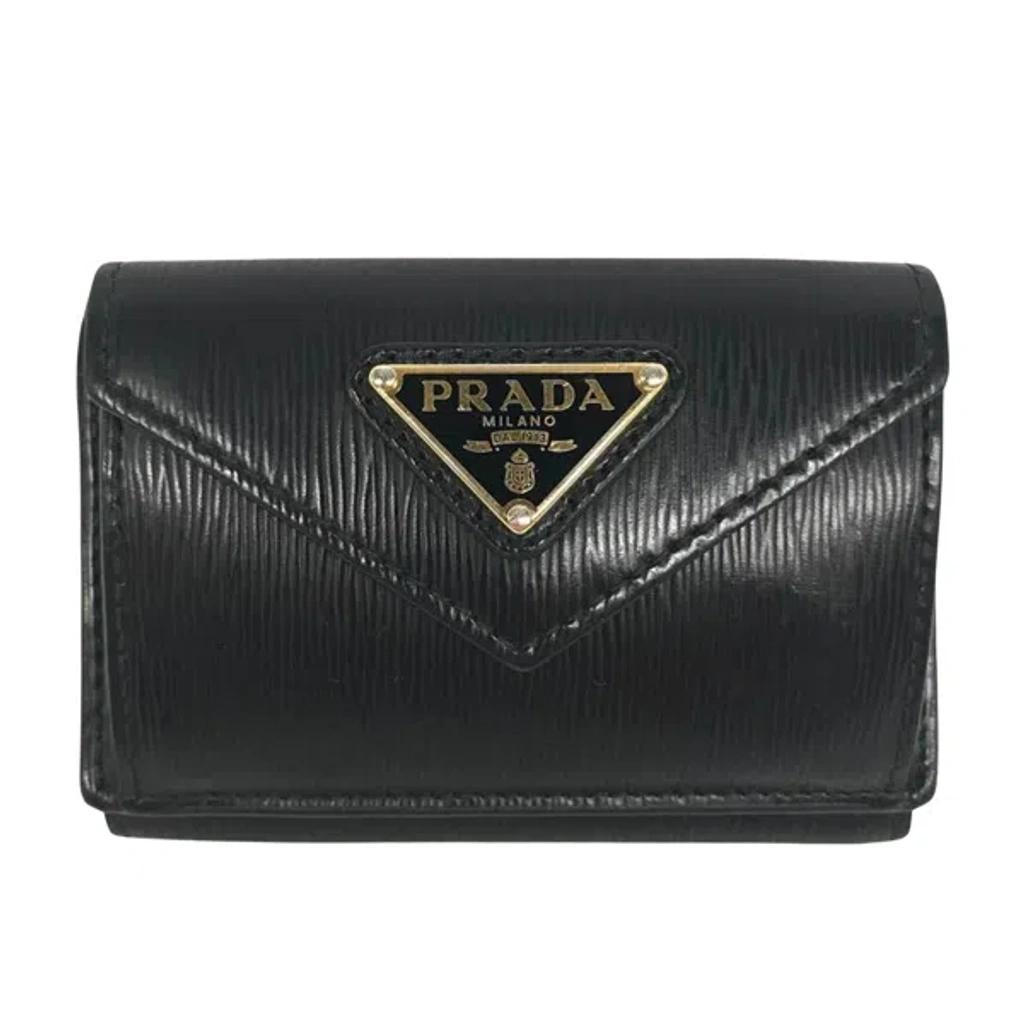 Saffiano Black Leather Wallet  () Product Image