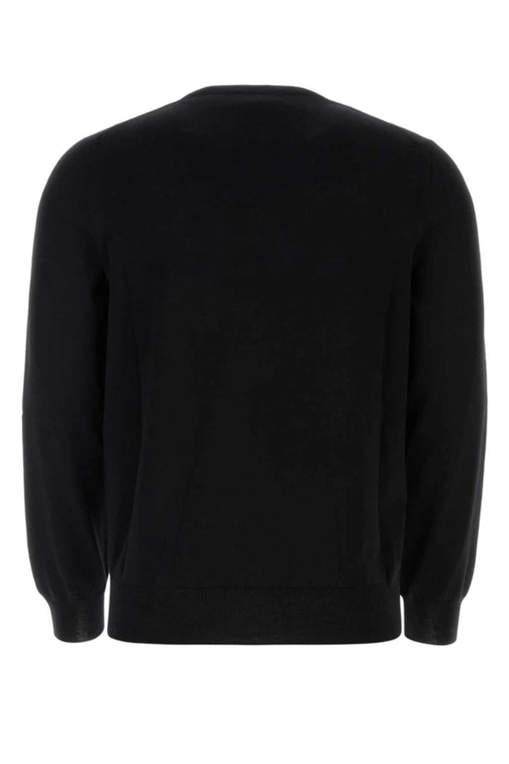 Logo Embellished Crewneck Sweater In Black Product Image