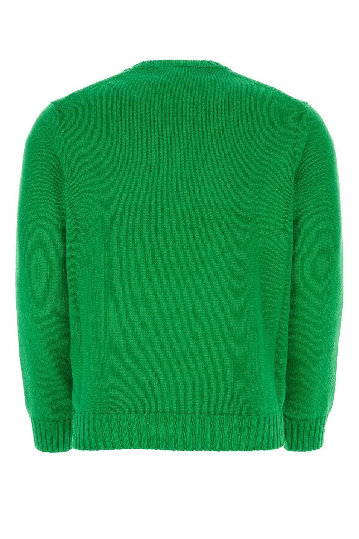 Green Cotton Sweater Product Image