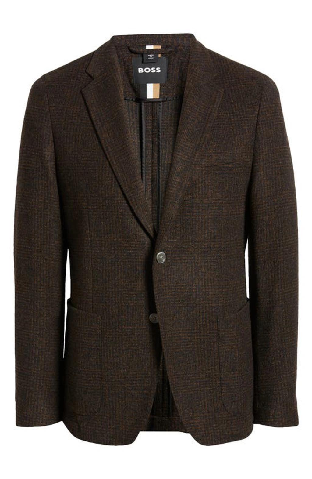 HUGO BOSS Hanry Slim Fit Sport Coat In Open Brown Product Image