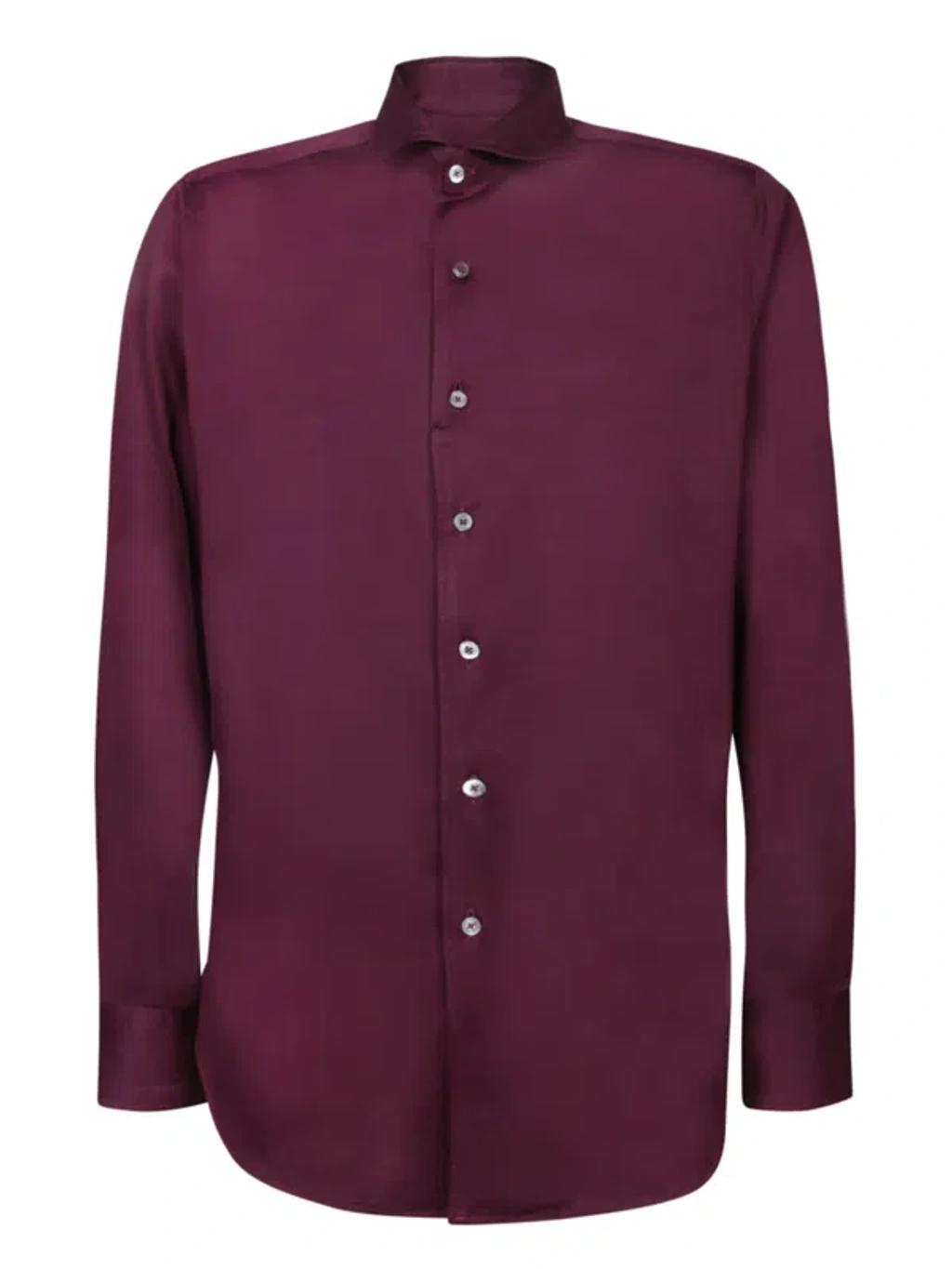 CANALI Shirts In Burgundy Product Image