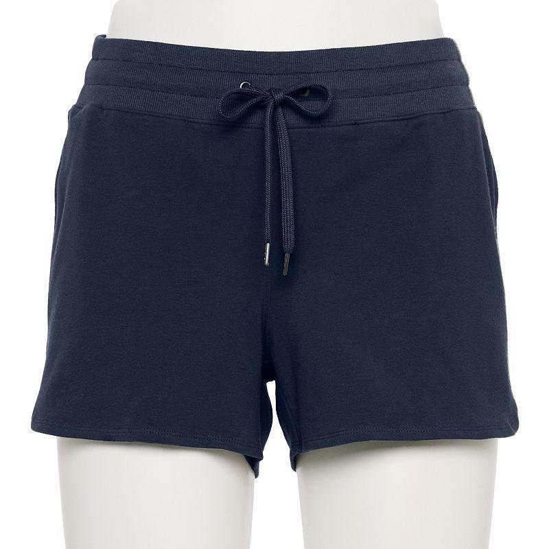 Womens Tek Gear Essential Drawstring Shorts Dark Blue Product Image