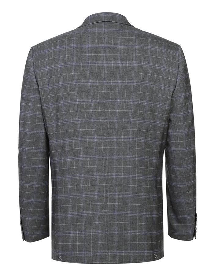 Regular Fit 2 Piece Suit Gray Check Product Image