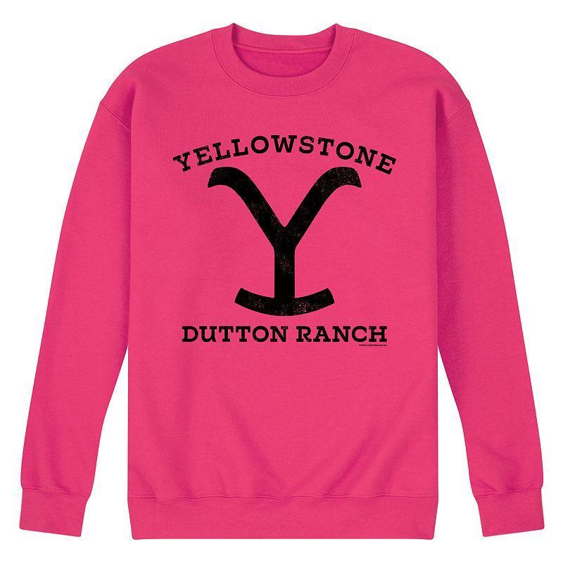 Mens Yellowstone Black Fleece Sweatshirt Purple Product Image