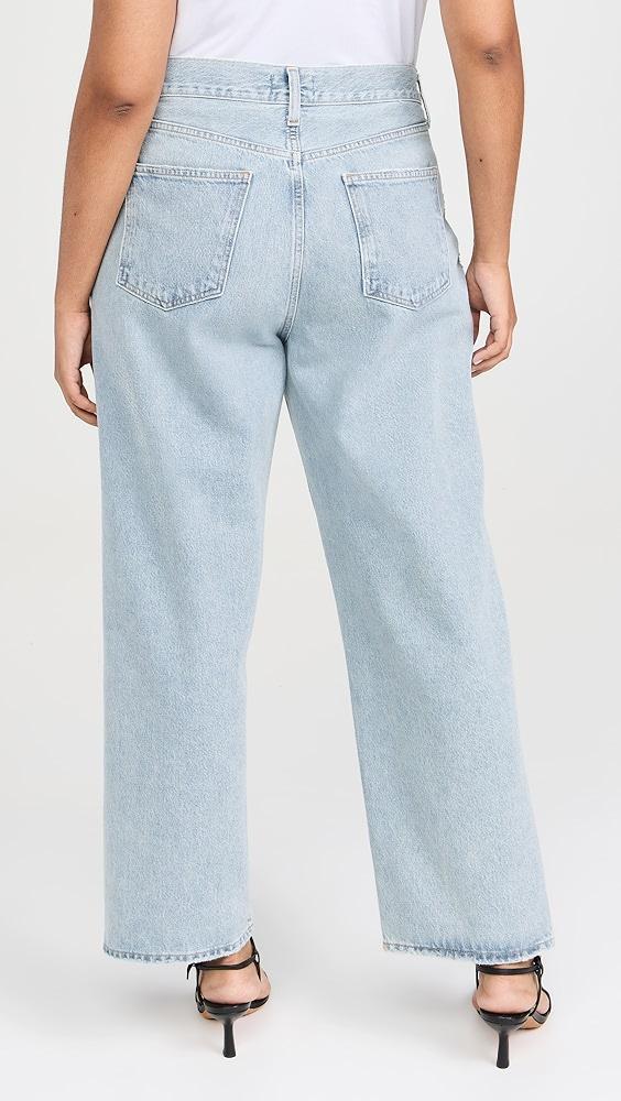 AGOLDE Fold Waistband Jeans | Shopbop Product Image