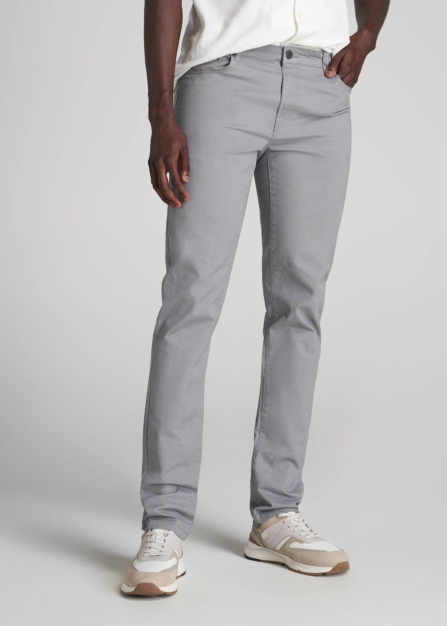 Dylan SLIM FIT Five-Pocket Pants For Tall Men in Iron Grey Product Image