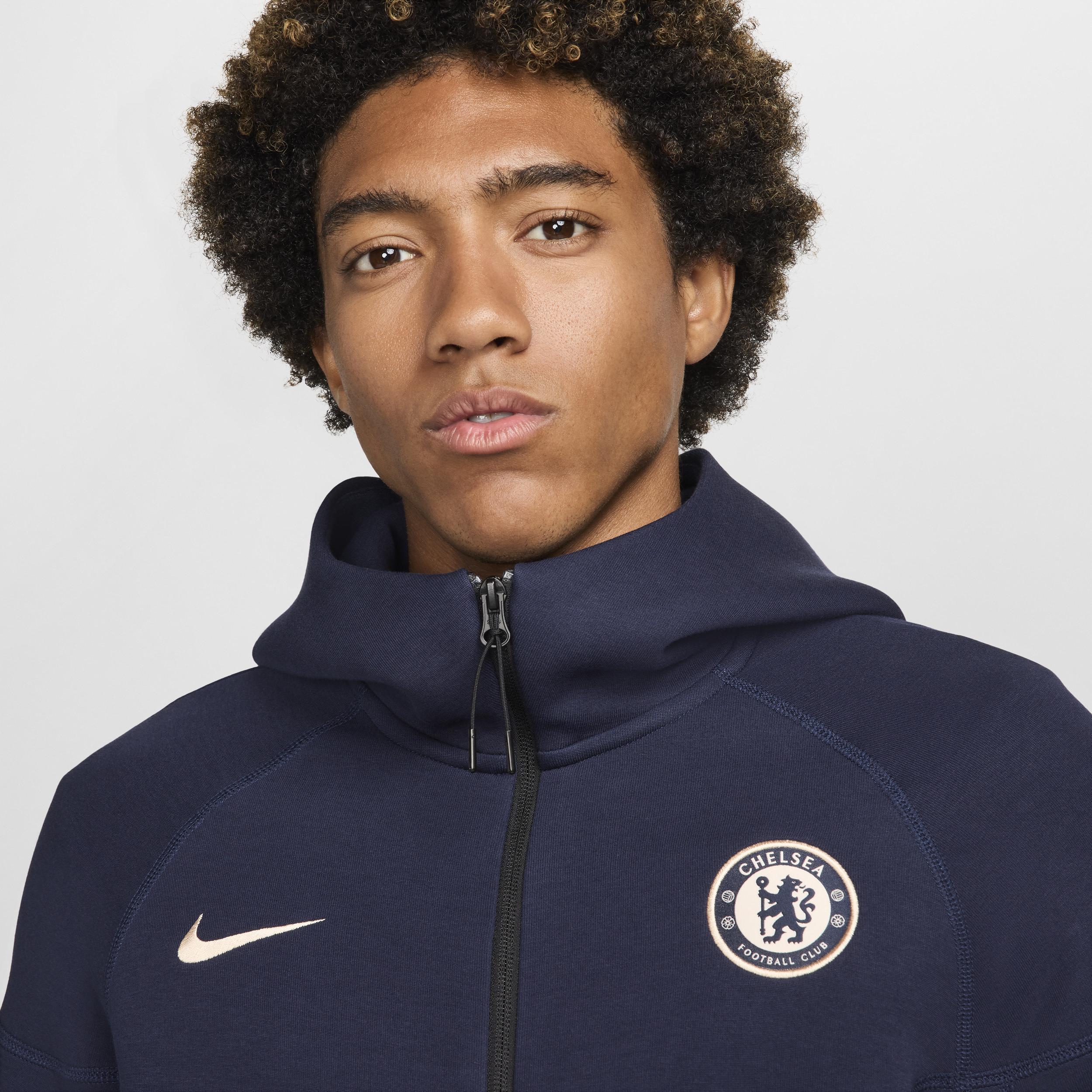 Chelsea FC Tech Fleece Windrunner Nike Men's Soccer Full-Zip Hoodie Product Image