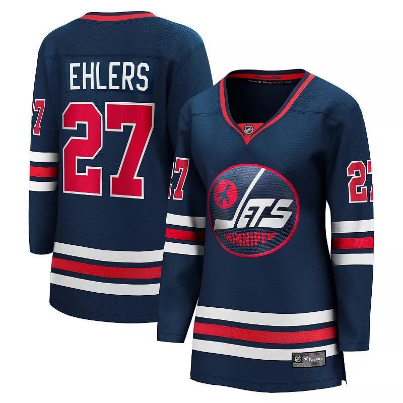 Womens Fanatics Nikolaj Ehlers Navy Winnipeg Jets Premier Breakaway Player Jersey Jts Blue product image