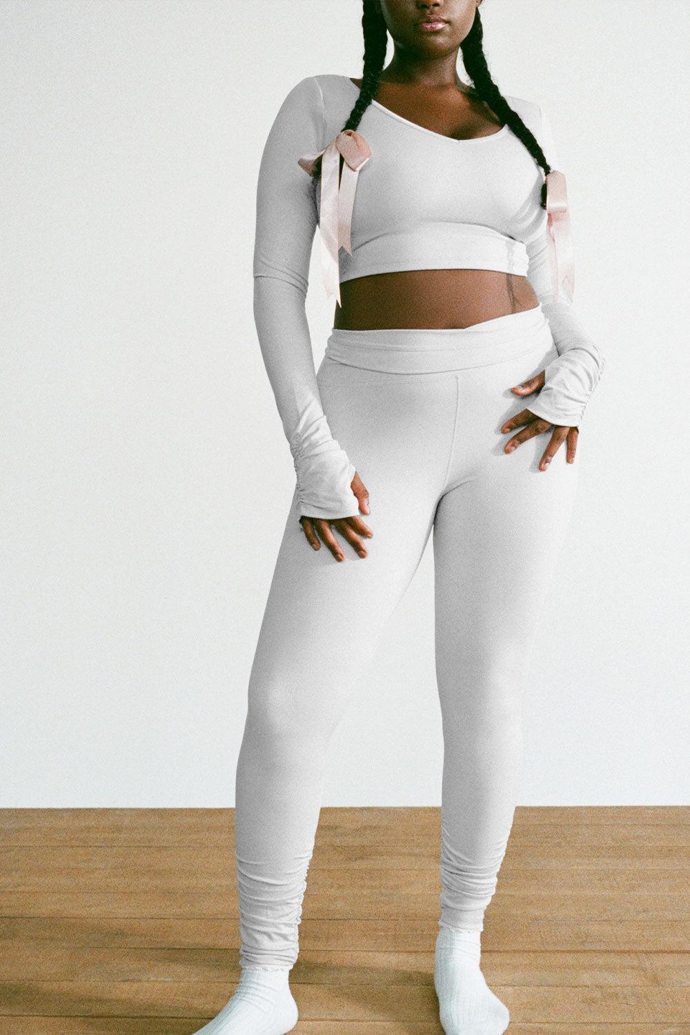 Pointe High Waist Legging - Icy Gray Product Image