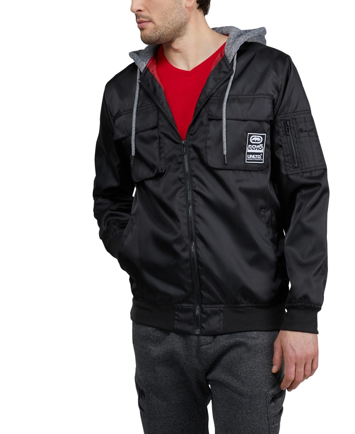 Ecko Mens Maverick Hooded Flight Jacket Product Image