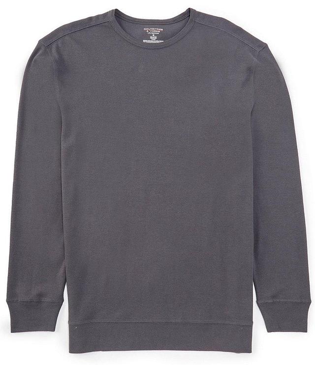 Roundtree & Yorke Long Sleeve Waffle-Knit Sleep T-Shirt Product Image