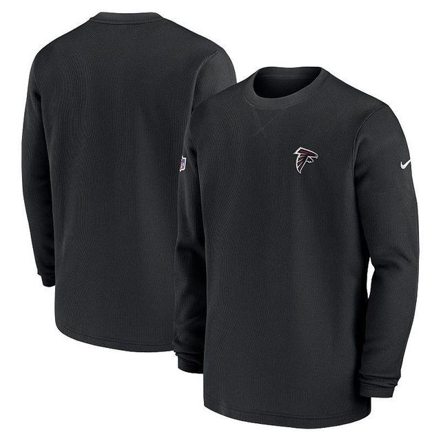 Mens Nike Royal Buffalo Bills 2023 Sideline Throwback Heavy Brushed Waffle Long Sleeve Top Product Image