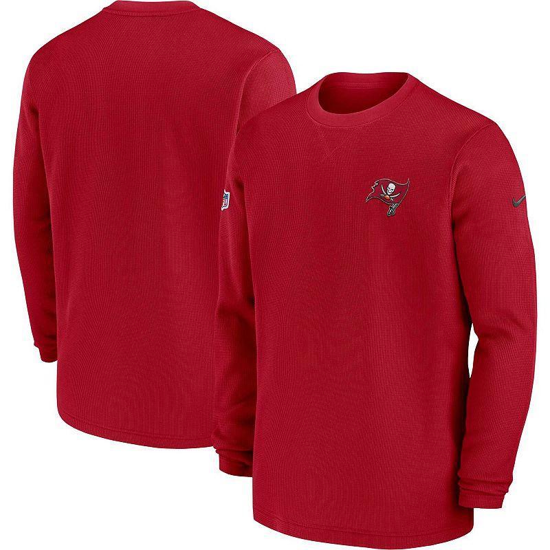 Mens Nike Red Tampa Bay Buccaneers 2023 Sideline Throwback Heavy Brushed Waffle Long Sleeve T-shirt Product Image