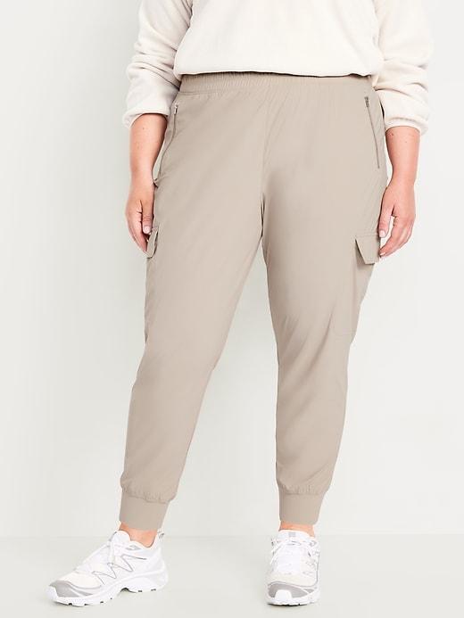 High-Waisted SleekTech Cargo Joggers Product Image