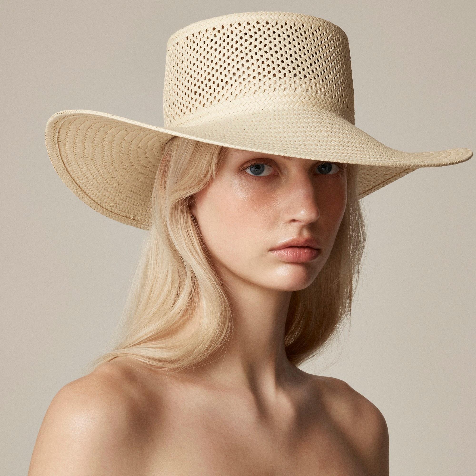 Open-weave straw hat product image