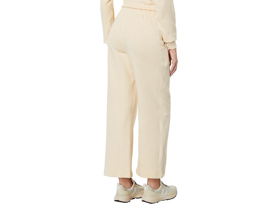 PACT Downtime Wide Leg Sweatpants (Sandshell) Women's Clothing Product Image