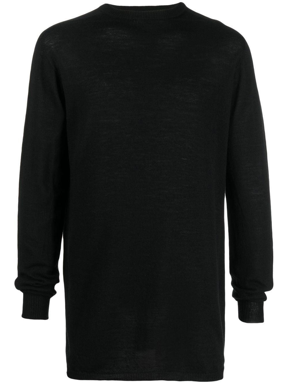 Double Long Sleeve Tee In Black Product Image