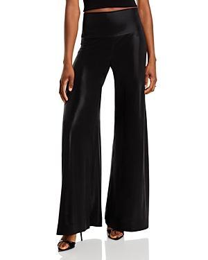 Norma Kamali Elephant Wide Leg Lam Pants Product Image