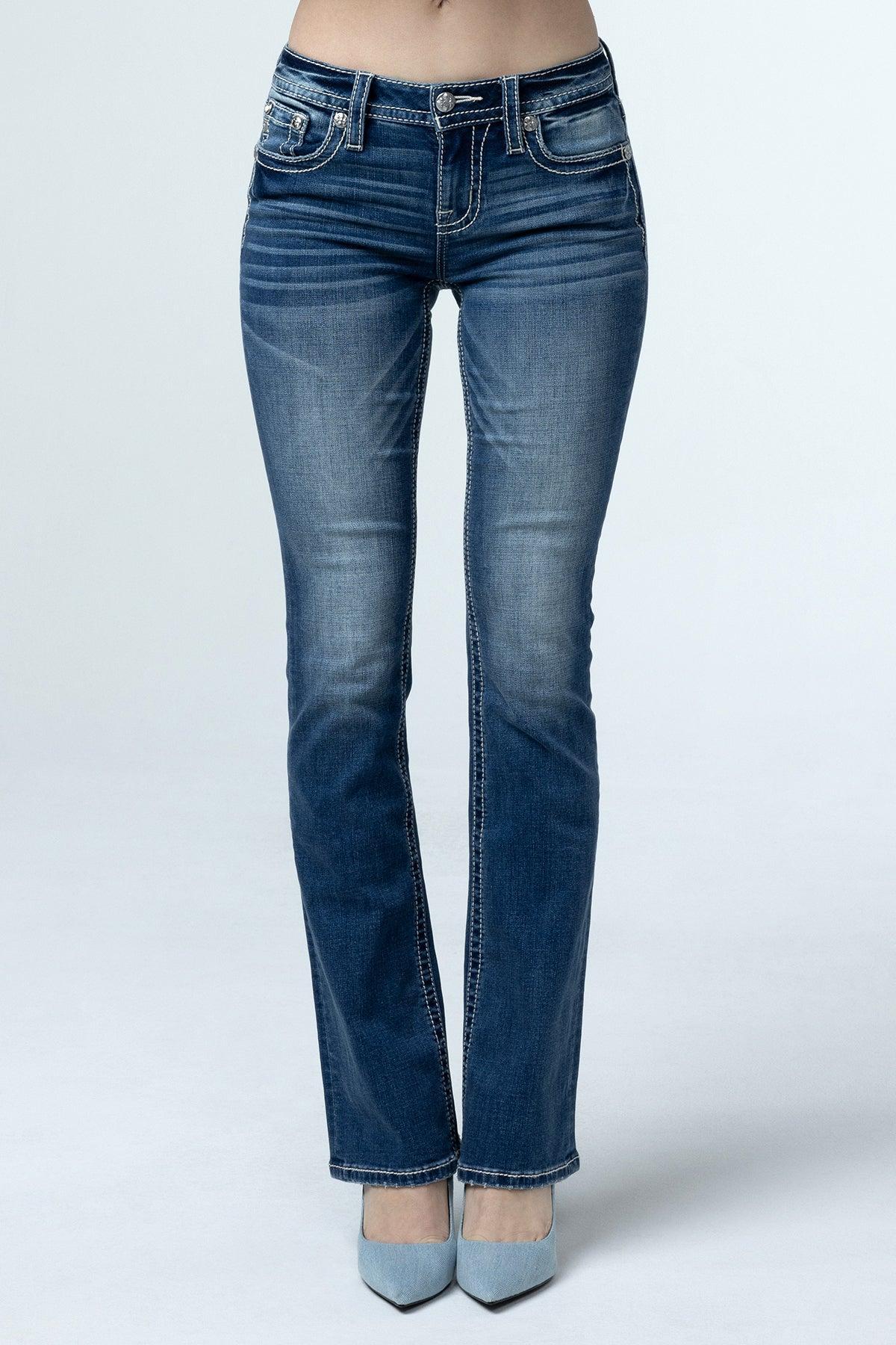 Paisley Peekaboo Bootcut Jeans Product Image