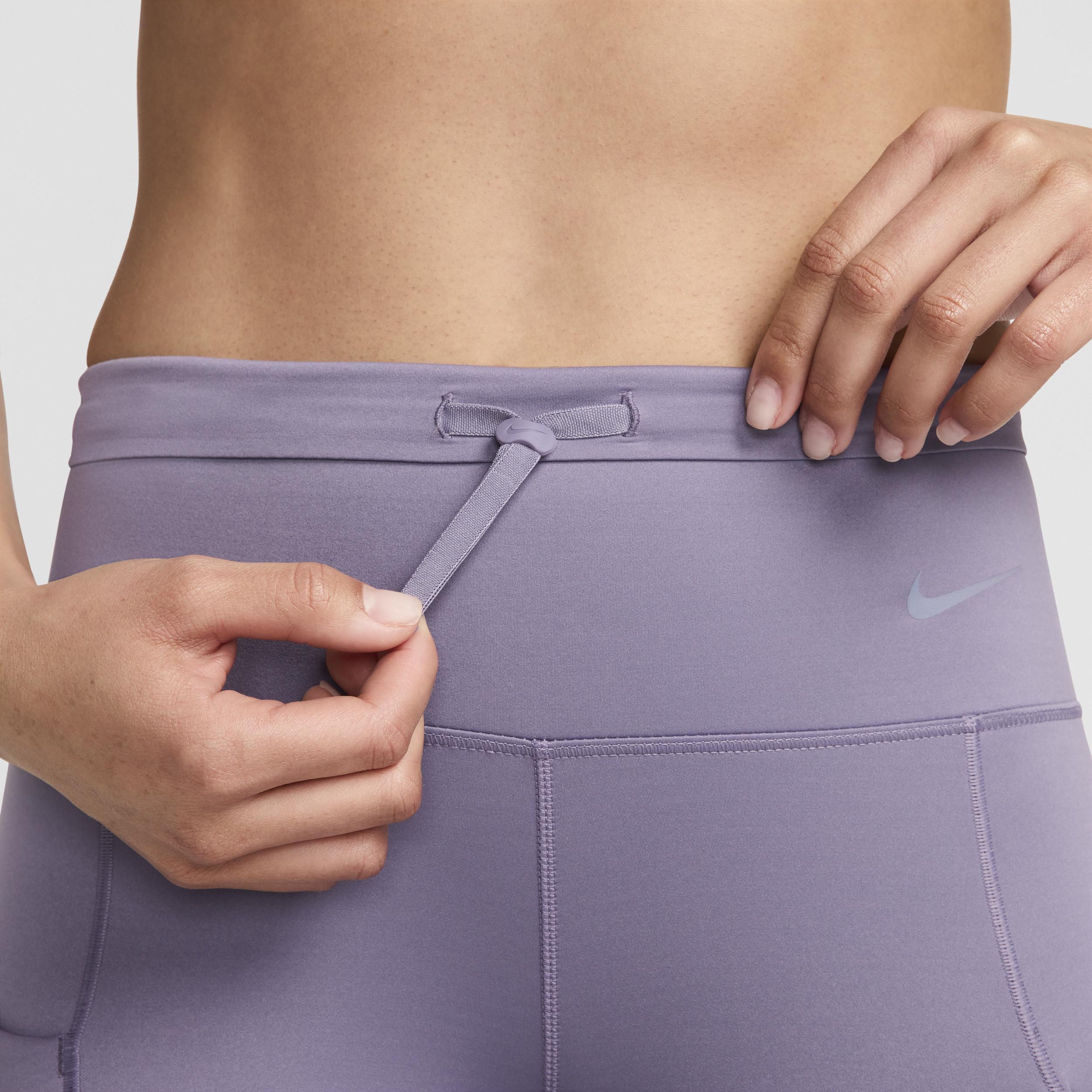 Nike Womens Go Firm-Support High-Waisted Cropped Leggings with Pockets Product Image