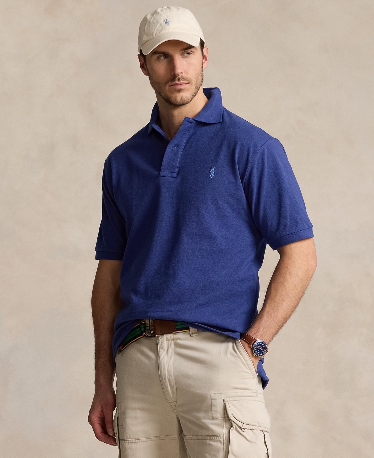 Polo Ralph Lauren Mens Big & Tall The Iconic Mesh Polo Shirt Product Image