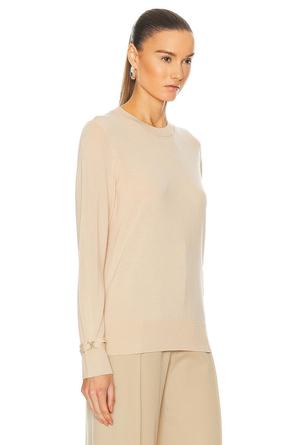 Chloe Marcie Sweater in Beige Product Image