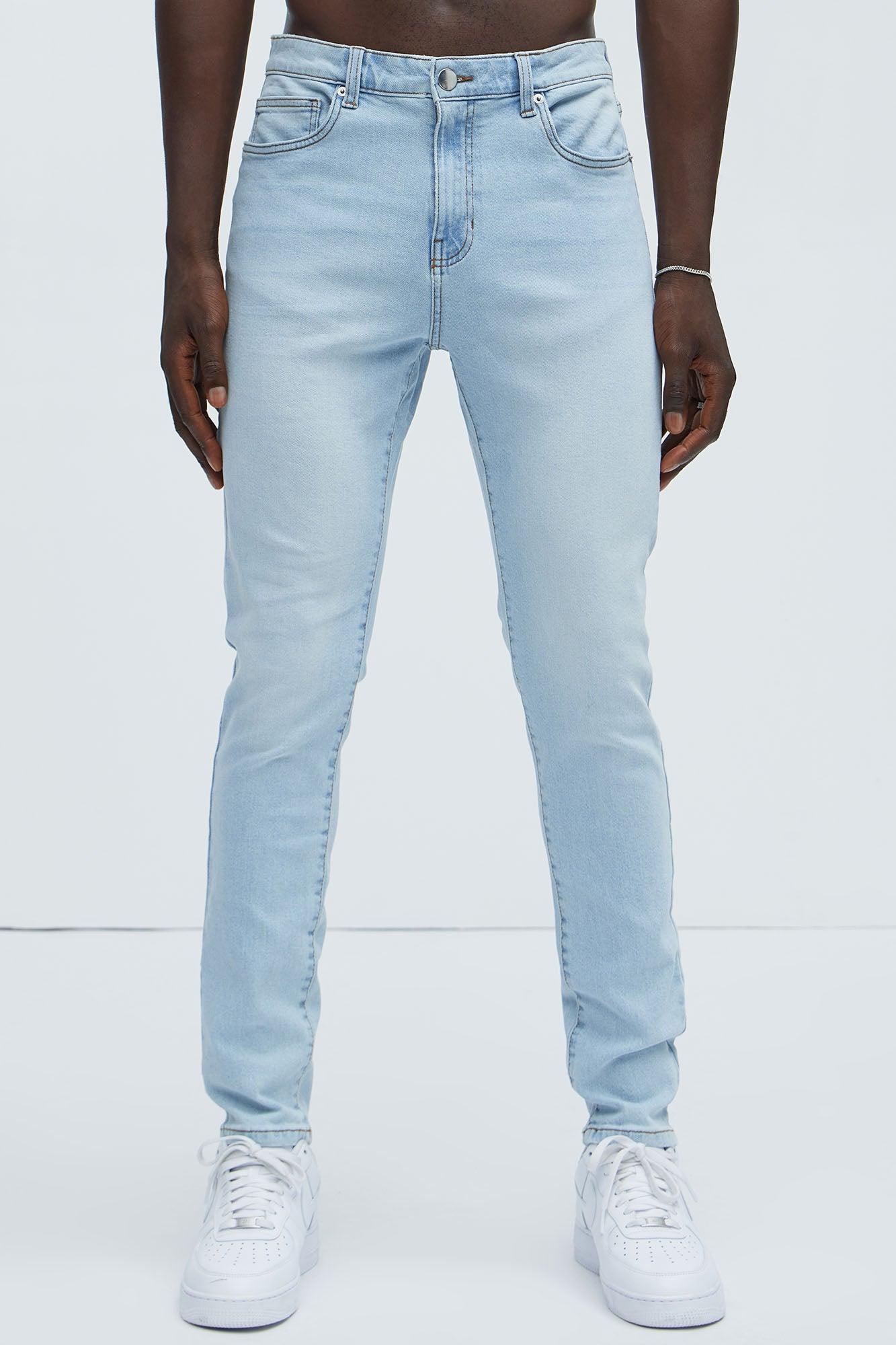 Cornell Skinny Jeans - Light Blue Wash Product Image