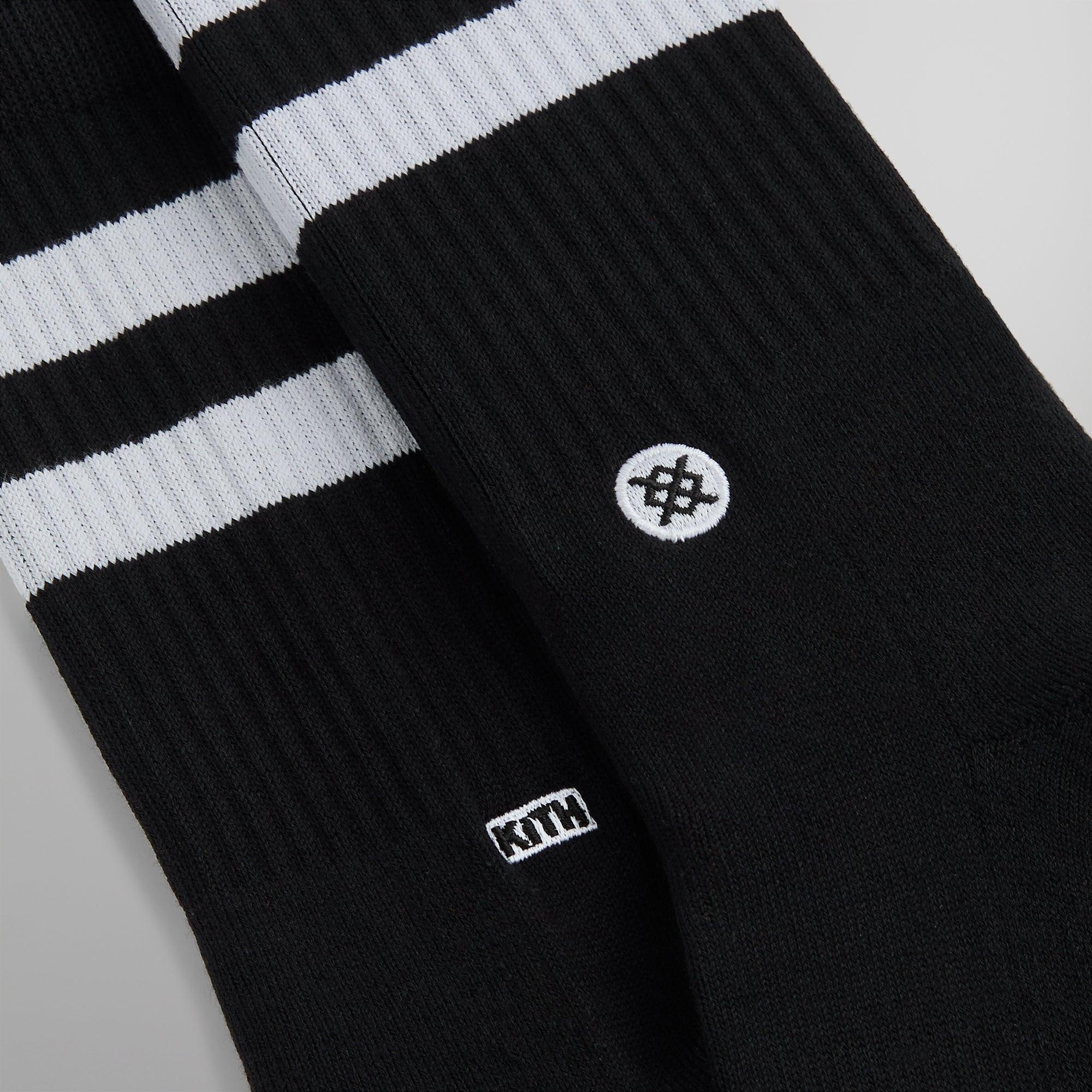 Kith Classics for Stance Crew Sock - Black / White Male Product Image