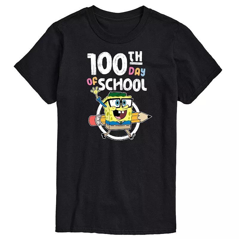 Mens SpongeBob SquarePants 100th Day Graphic Tee Product Image