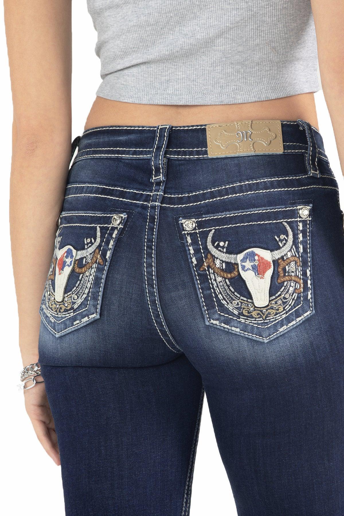 Western Longhorn Bootcut Jeans Product Image