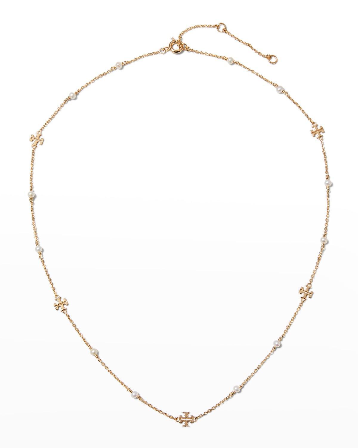 Tory Burch Kira Cultured Pearl Necklace Product Image