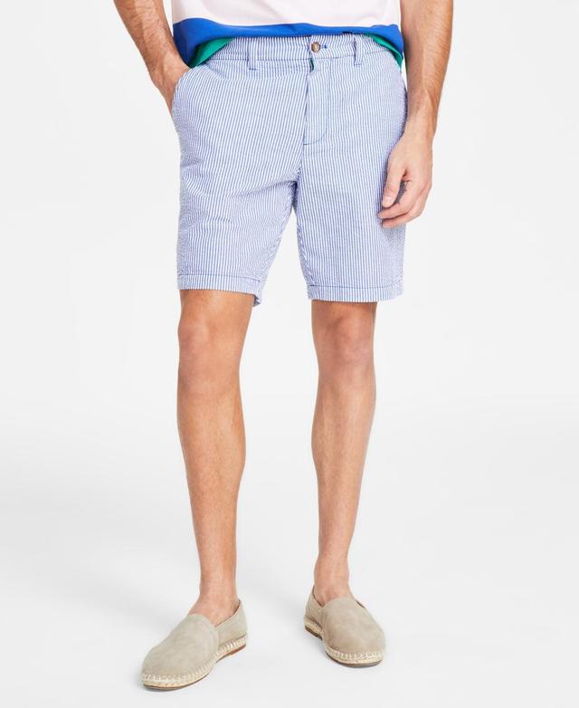 Nautica Mens 8.5 Cotton Seersucker Shorts Product Image