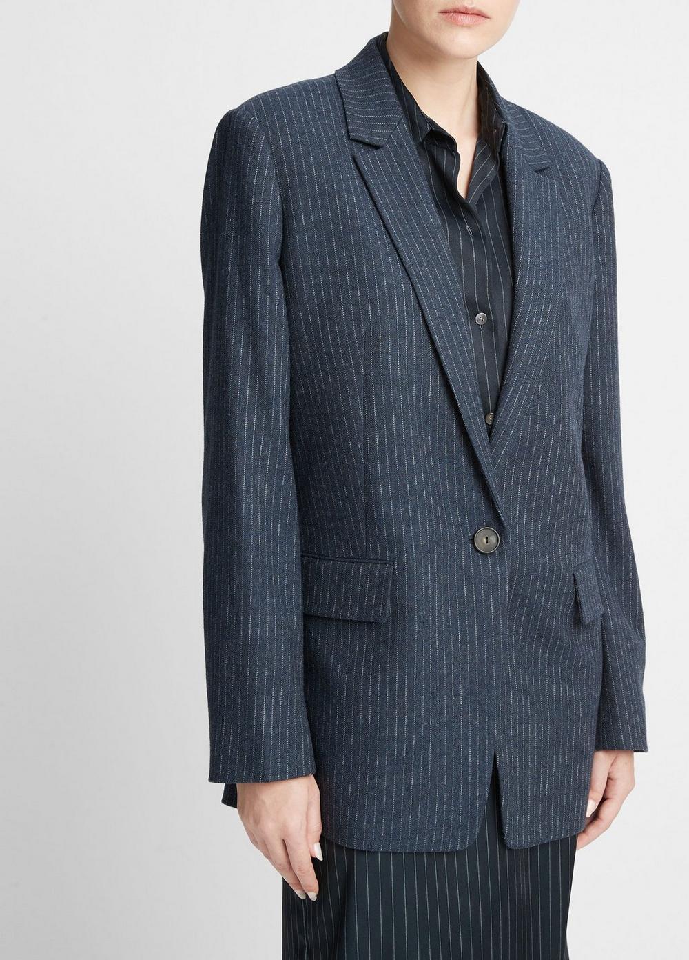 Pinstripe Flannel Blazer Product Image