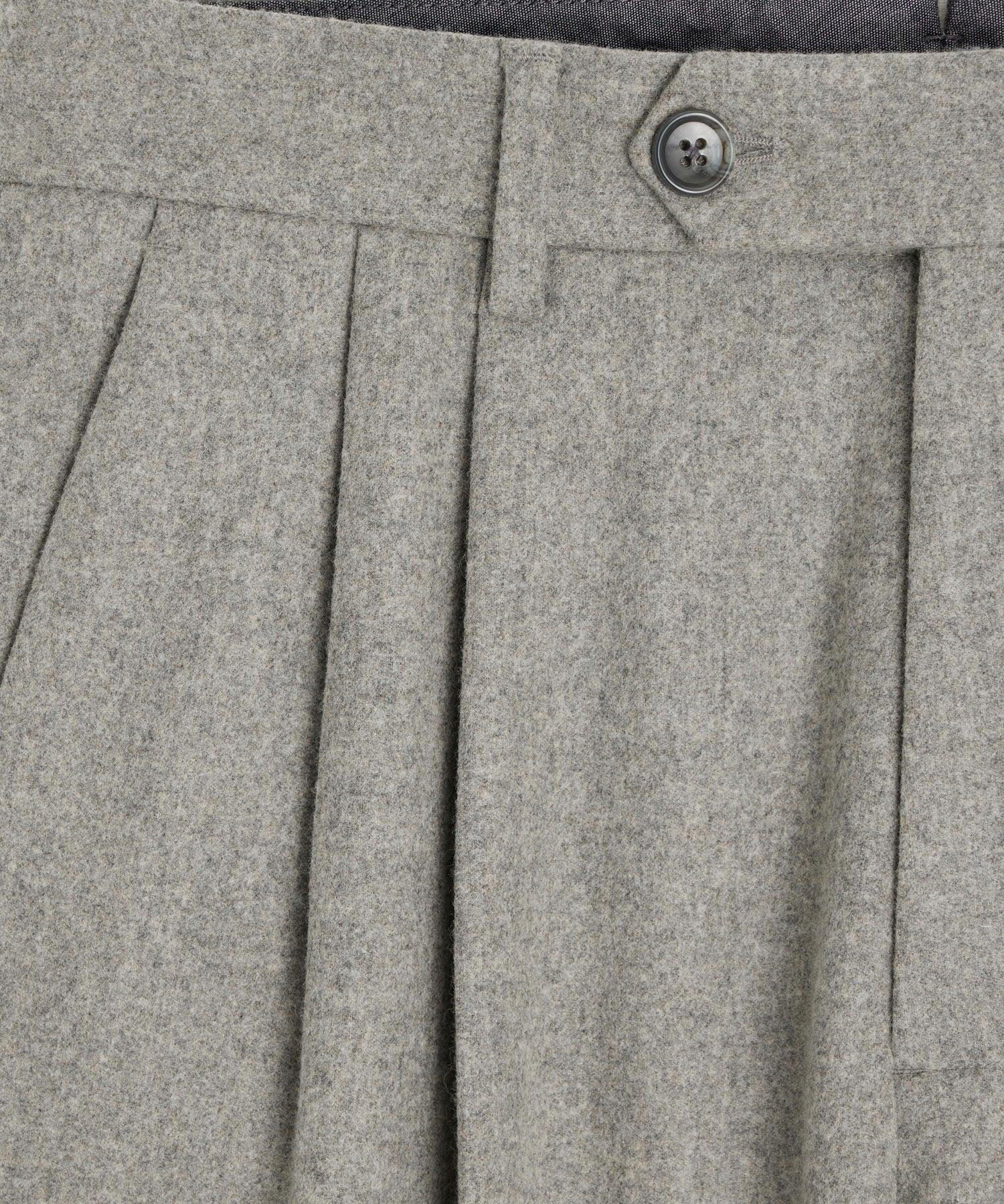 Italian Flannel Wythe Trouser in Light Grey Product Image