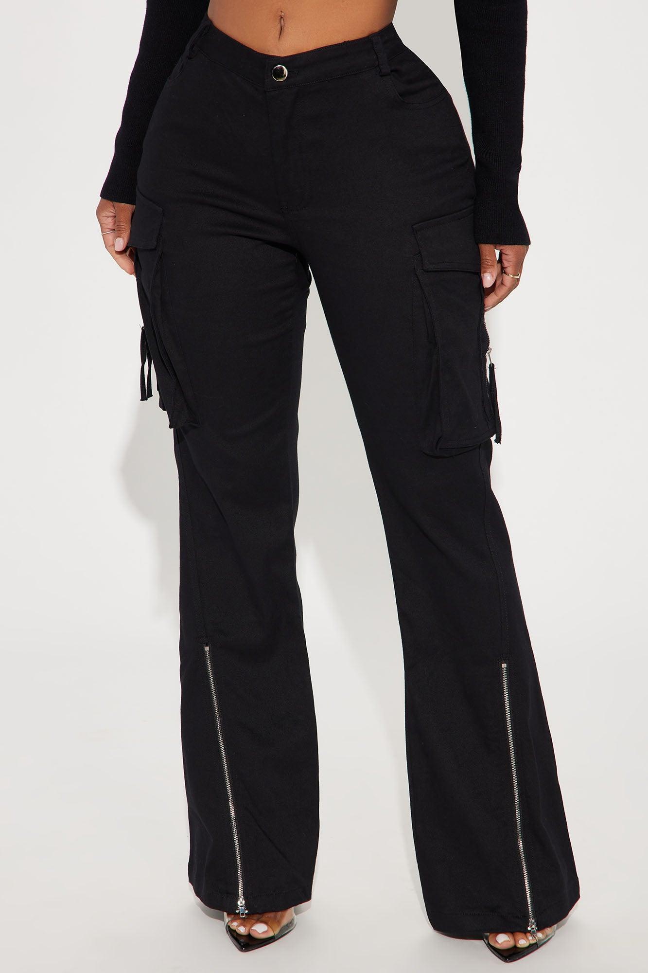 Make It Last Cargo Flare Pant - Black Product Image