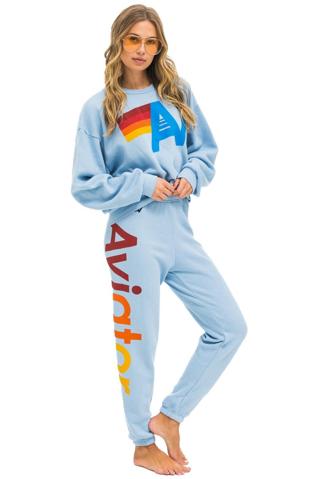 AVIATOR NATION 2 SWEATPANTS - ICE Female Product Image