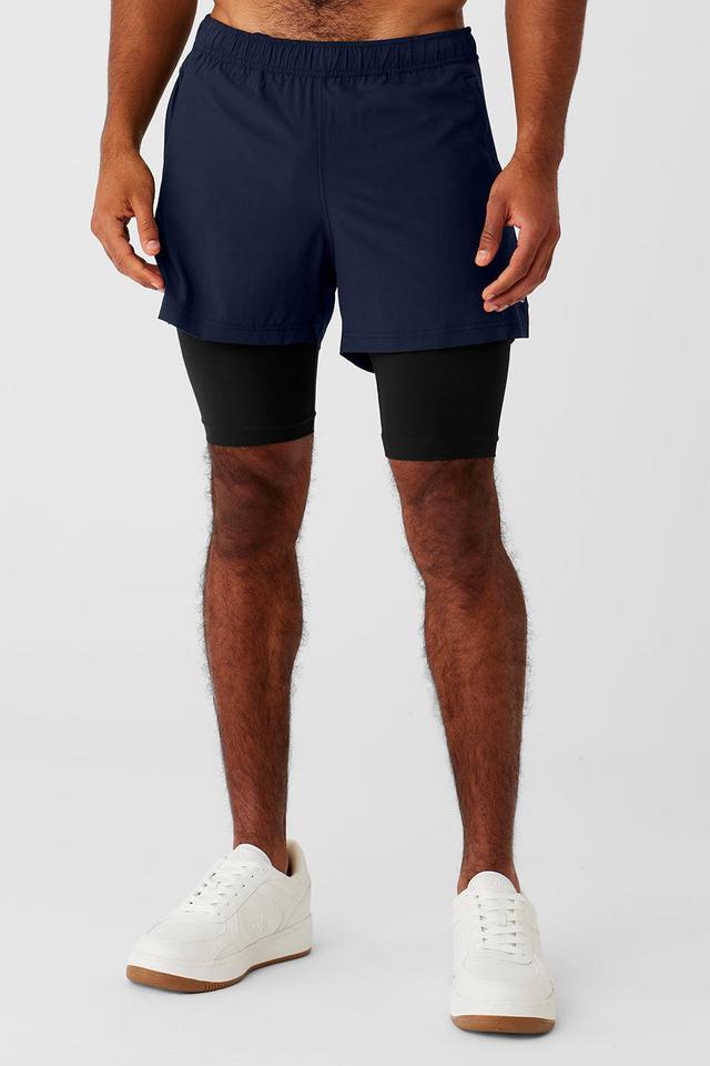 5" Revival 2-in-1 Short - Navy/Black Male Product Image