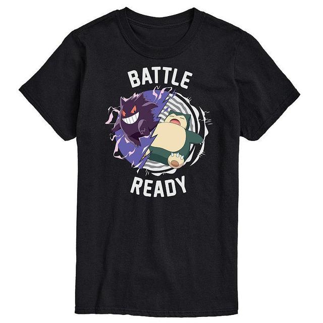 Mens Pokemon Gengar & Snorlax Battle Ready Graphic Tee Product Image