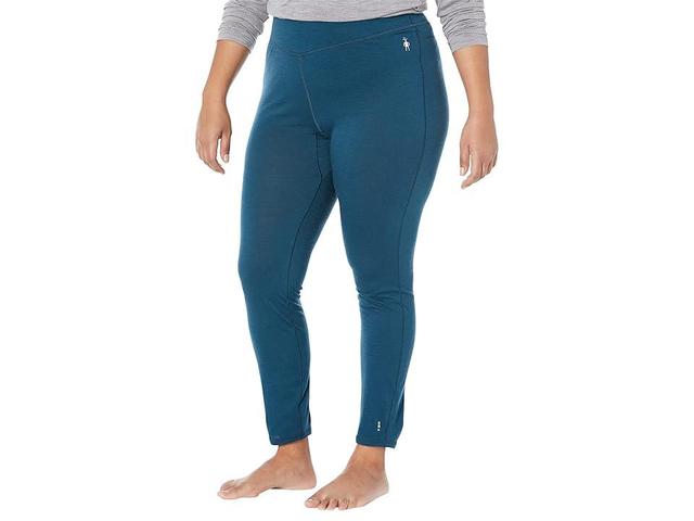 Smartwool Plus Size Classic All-Season Merino Base Layer Bottoms (Twilight Blue) Women's Clothing Product Image