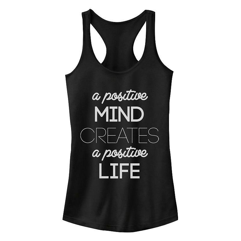 Juniors Chin-Up Create A Positive Life Ideal Racerback Tank Top, Girls Product Image