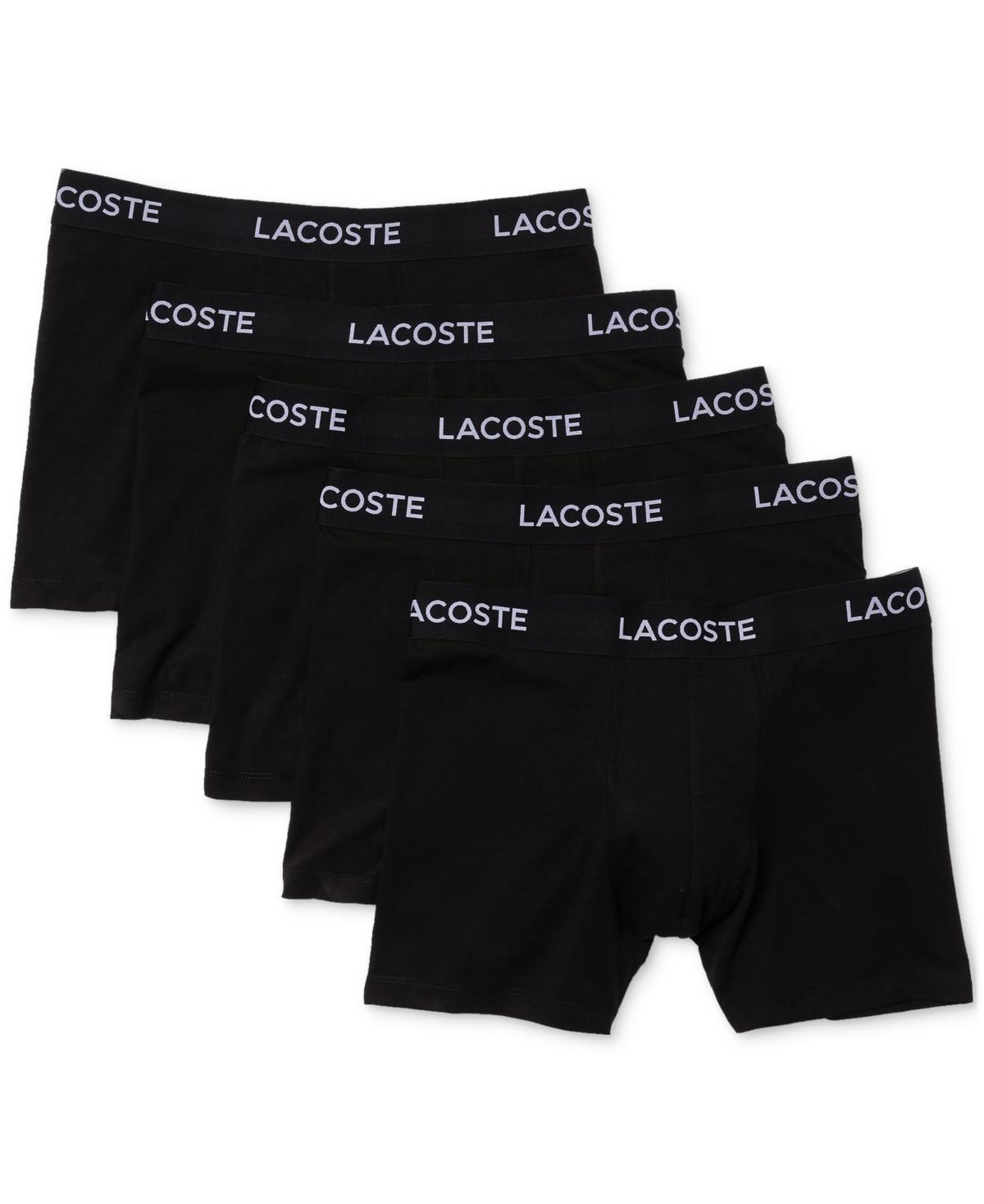 Lacoste Mens 5 Pack Cotton Boxer Brief Underwear Product Image