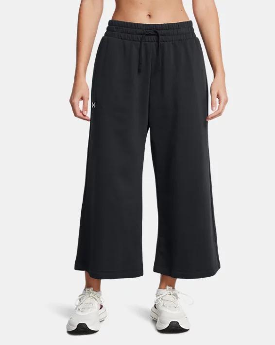 Womens UA Rival Fleece Wide Leg Crop Pants Product Image