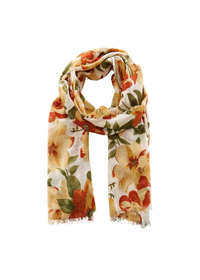 MANGO - Floral print scarf - One size - Women Product Image