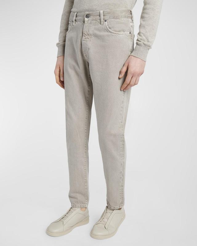 Mens Denim 5-Pocket Pants Product Image