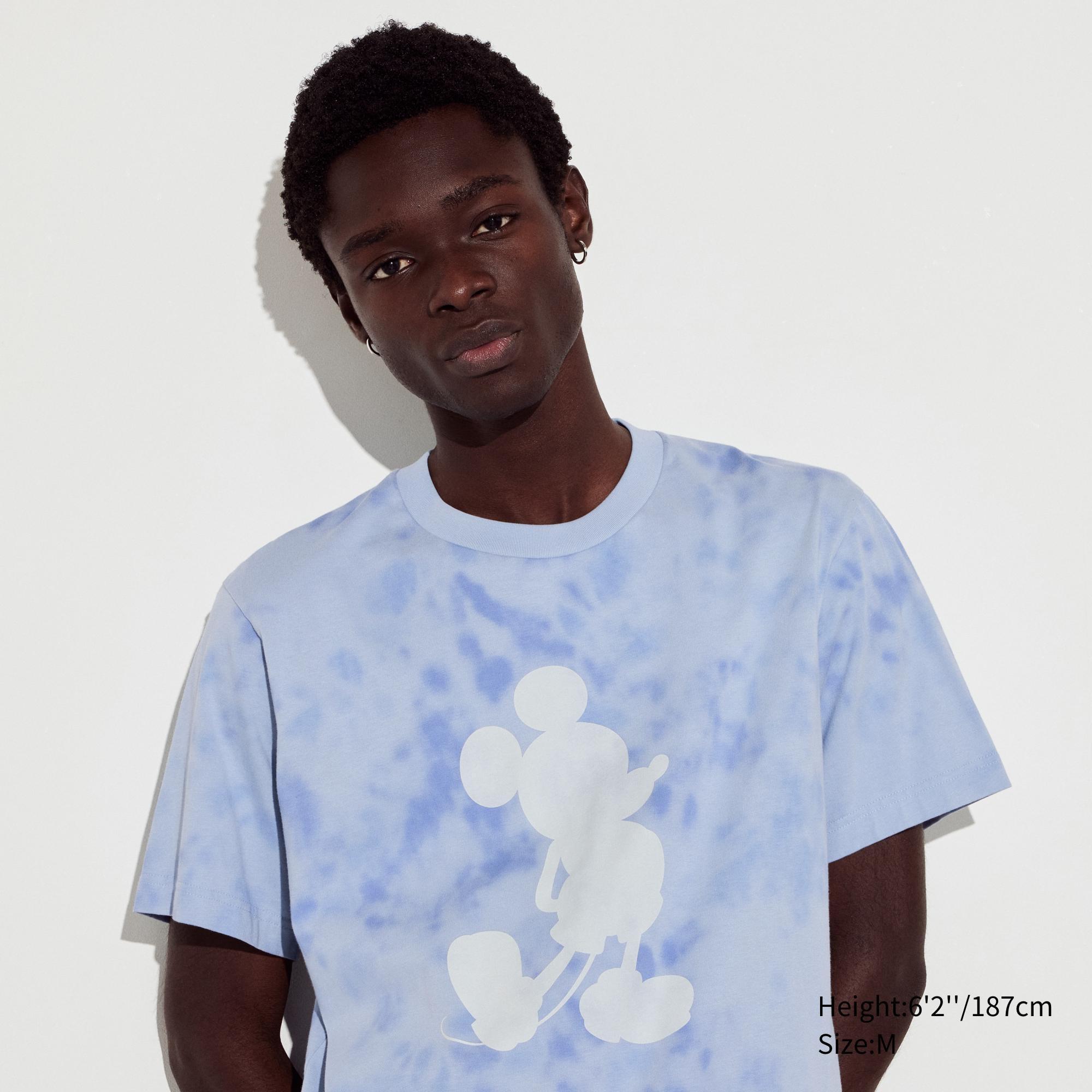 Mens Mickey Stands Ut (Short-Sleeve Graphic T-Shirt) Blue Medium UNIQLO US Product Image