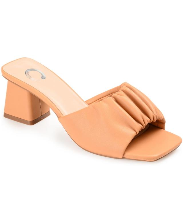 Journee Collection Briarr Womens Heeled Slide Sandals Pink Product Image